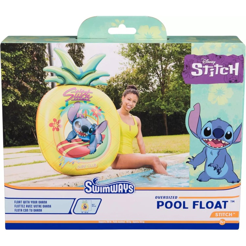 Swimways Stitch Oversized Pool Float Kids Pool Toys Swimming Pool