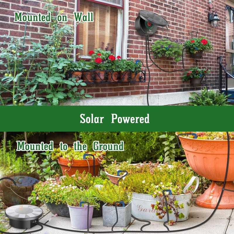 Solar Automatic Drip Irrigation System Kit, DIY Irrigation System for