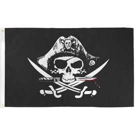 Deadman's Chest Jolly Roger Pirate Flag 2x3ft Boating Flag Skull Crossbones Flag