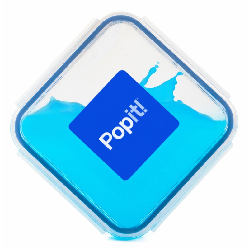 Popit! 8 Clear Food Storage Containers Set, Microwave and Freezer