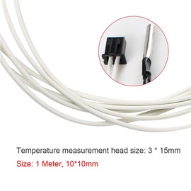 Toaiot 3 Piece Upgrade HT-NTC100K Thermistor 3D Printer Sensor High Temperature Thermistor + 300 Degrees for CR10 Ender A8 Maker Pro Heating Block with Hot End