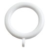 Merriway BH07017 (24 Pcs) Plastic Curtain Drapery Pole Rod Rings