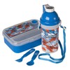 Trespass Rumbletum, Helicopter Print, Lunchbox Set (Water Bottle, Cutlery Compartment,