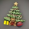 Christmas Tree New Brooch Pin Teddy Bear Presents Holiday Glitter