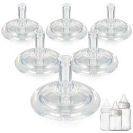 Sippy Straw Nipple for Evenflo Balance Plus Wide Neck Baby Bottles,Leak-Proof,Fast Flow Soft Silicone Straw Top Nipples,6m+,6 Count