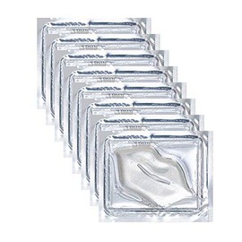 30 mascarillas de labios de cristal con hojas doradas, máscara de labios de gel de colágeno, máscara para hidratar los labios, eliminar la piel...    