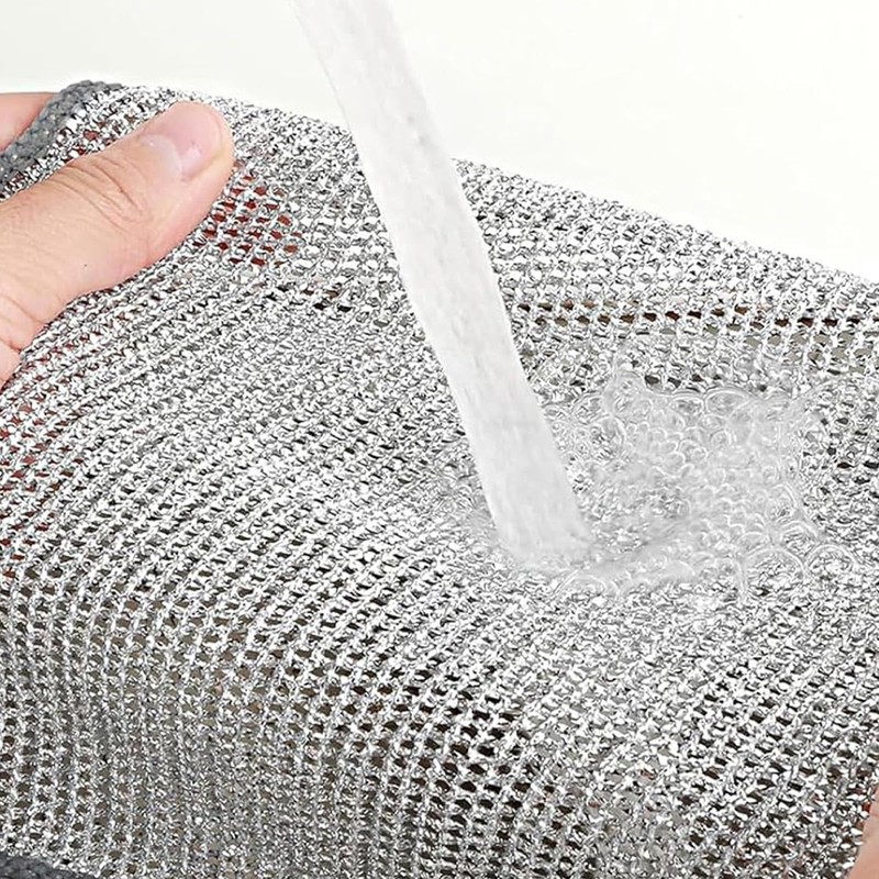 10 Pcs Wire Cleaning Cloths - Multifunctional Non-scratch Wire Dishcloths,