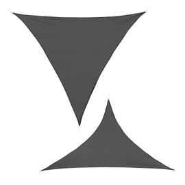 BB Sport Awning 3 m x 3 m x 3 m Granite Triangle Sun Protection Wind Protection UV Protection Garden Patio