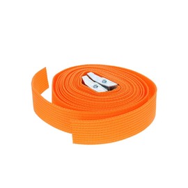 MroMax 0.98" Width x 6.56ft Length Lashing Straps Polypropylene Cam Buckle Lashing Straps 250Kg Load Cargo Tie Down Strap 25mm x 2M for Moving Cargo Orange Tone 1Pc