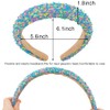 AHONEY 2 Pack Candy headband Thick Padded Headband for Women