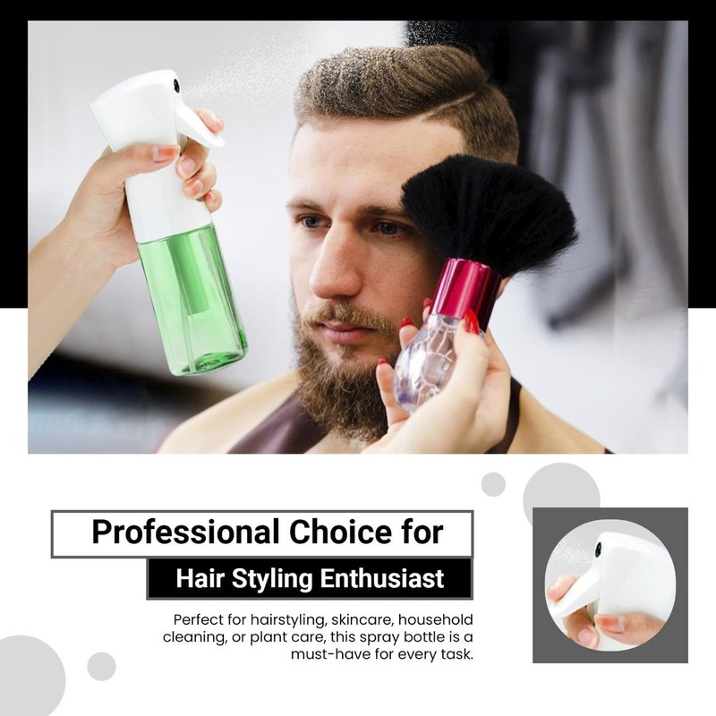 Practix Continuous Mist Spray Bottle – Ultra Fine Mist for