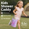 BrainyBees Mesh Shower Caddy Portable - Small Kids Shower Bag,