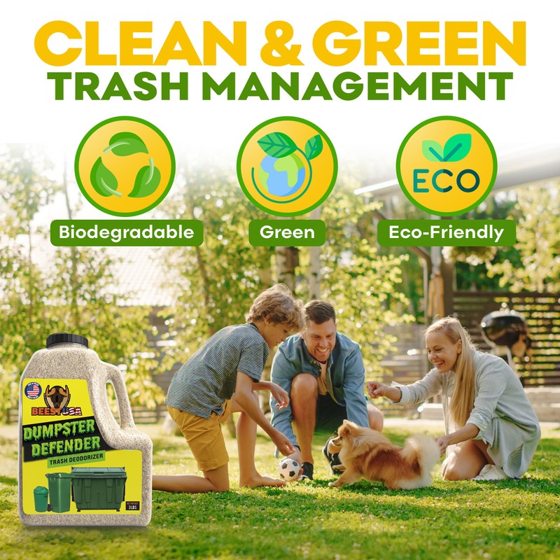 BEEST Dumpster Defender - 3lbs Outdoor Trash Can Deodorizer &