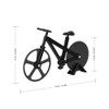 CENPEK Pizza Cutter Bicycle Pizza Cutter Stainless Steel Pizza Two