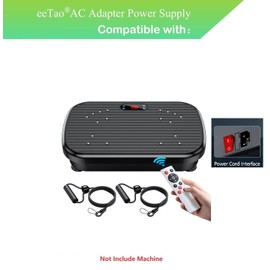 eeTao 3-Prong AC Power Cord Compatible with PUREROYI ‎9600 Vibration Plate Exercise Machine Power Waver Vibration Plate Platform, Lymphatic Drainage Whole Body Vibration Plate Machine Replacement