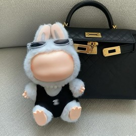 17cm Doll Clothes, Designer Swimwear Set with Sunglasses & Necklace Accessories, Play & Collector Display Outfit, No Doll Included (Black)