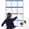 48" x 32" Large Erasable Calendar 2025-12 Month Wall Calendar