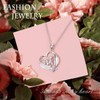 DAOCHONG Sterling Silver Angel Love Heart Engraved Word Always in