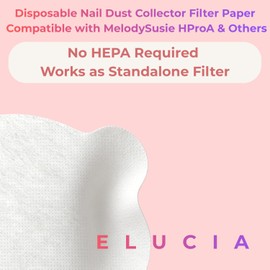 120 PCS Disposable Nail Dust Collector Filter Papers – Core Replacement Filter for MelodySusie HProA & Other Nail Dust Collectors