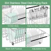 SwetLao Large Sink Dish Drying Rack, Expandable 304 Stainless Steel