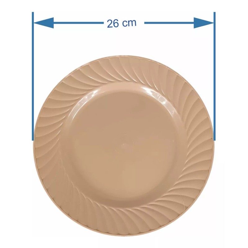 Boris Plato Trinche De Platico Diámetro 26cm Cap 650ml Cafés