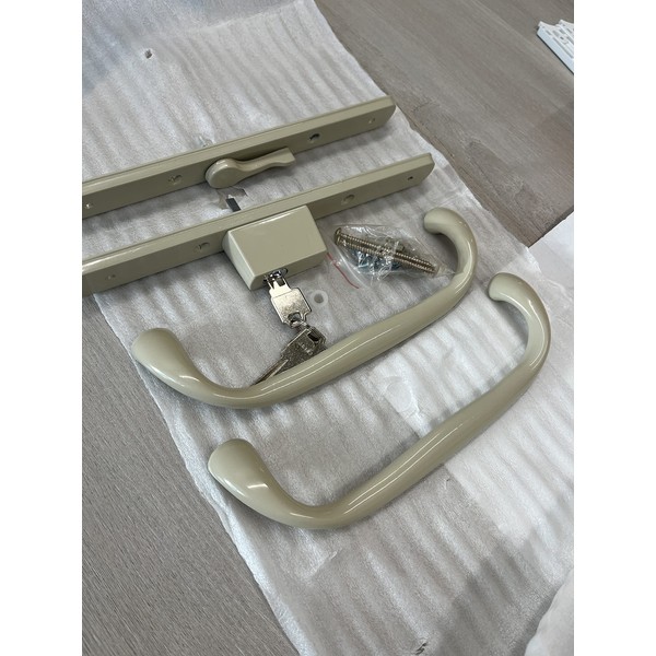 Vision Hardware Patio Door Handle Set Beige Replacement PD3000BEIGE