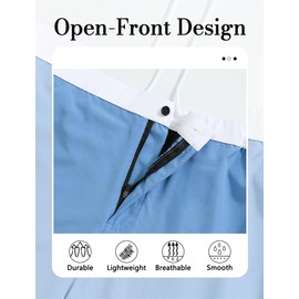 SILKWORLD Mens Swim Trunks Front Zipper Fly Quick Dry Beach Shorts with Compression Liner and Back Zipper Pockets, Black, XX-Large