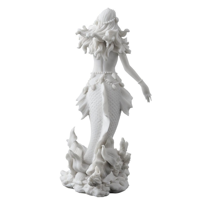 Beautiful Mermaid Rising from Sea Statue Sculpture Figurine