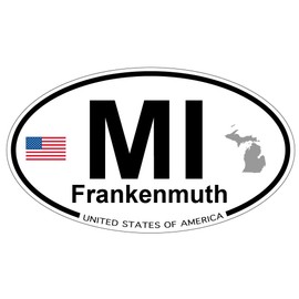US Decal, Inc. Frankenmuth, Michigan Oval Sticker