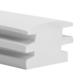 Steele Rubber Products - 90-3696-340 - Boat - White - Screw Track Filler Trim - Sold as a 15 Foot Strip