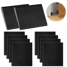 Door Corner Seal, 10 Pcs Self Adhesive Exterior Door Weather Stripping Door Frame Seal Foam 2 x 1.7 Inch Draft Stopper Corner Seal Pads for Noise Isolation and Weather Protection (Black)