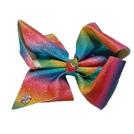 JoJo Siwa Large Cheer Hair Bow (Rainbow Glitter)