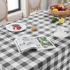 Softalker Gingham Checkered Rectangle Tablecloth - Waterproof Buffalo Plaid Table