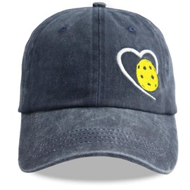 Pickleball Hats for Men Women, Pickleball Accessories, Responsibly Cotton Adjustable Baseball Cap, Gifts for Pickle Ball Lovers