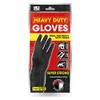 151 Products 1511197 Black Heavy Duty Rubber Gloves - Large