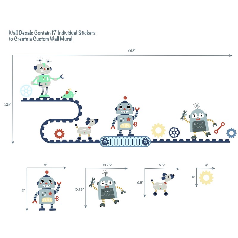 Robbie Robot Wall Decals