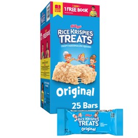 Kellogg’S Rice Krispies Treats, Crispy Marshmallow Squares, Original, Single Serve, Display Box, 1.3 Oz Bars (25Count)