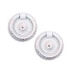 Shiwaki 2Pcs Ring Pulls Circle Knobs, Retro Invisible Hardware Cabinet
