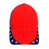 American Flag USA US Stream Patriotic Stars Flames Baseball Cap
