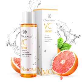 CNMOFAXIN Vitamin C Face Toner for Acne Prone & Oily Skin 150ml - Hydrating & Brightening Toner for Open Pores - Pawpaw, Persimmon & Grapefruit Extract - Pore Minimiser & Skin Refining Care