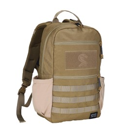 MGFLASHFORCE Small Military Tactical Backpack, Molle Army Pack Daypack, Laptop Compartment, 18L (Coyote Brown)