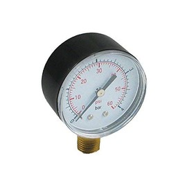 CMP Pressure Gauge 0-60 PSI for Pentair and Hayward Pool Filters Bottom Mount