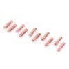 40Pcs Mig Welding Contact Tips, 25mmx0.8mm Copper Welder Tips for