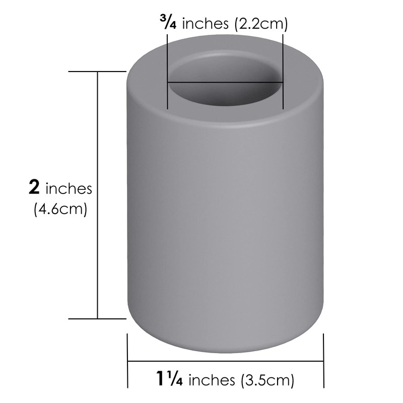 Linkidea 2 Pack Safety Razor Stand Opening Diameter 0.8"(2.2cm) Diatomaceous