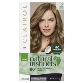 Clairol Natural Instincts Semi-Permanant Hair Colour, 7 Dark Blonde, Ammonia Free, Natural Hair Colour