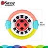 Sassy Spin and Chew Flex Ring Rattle with Dual Action