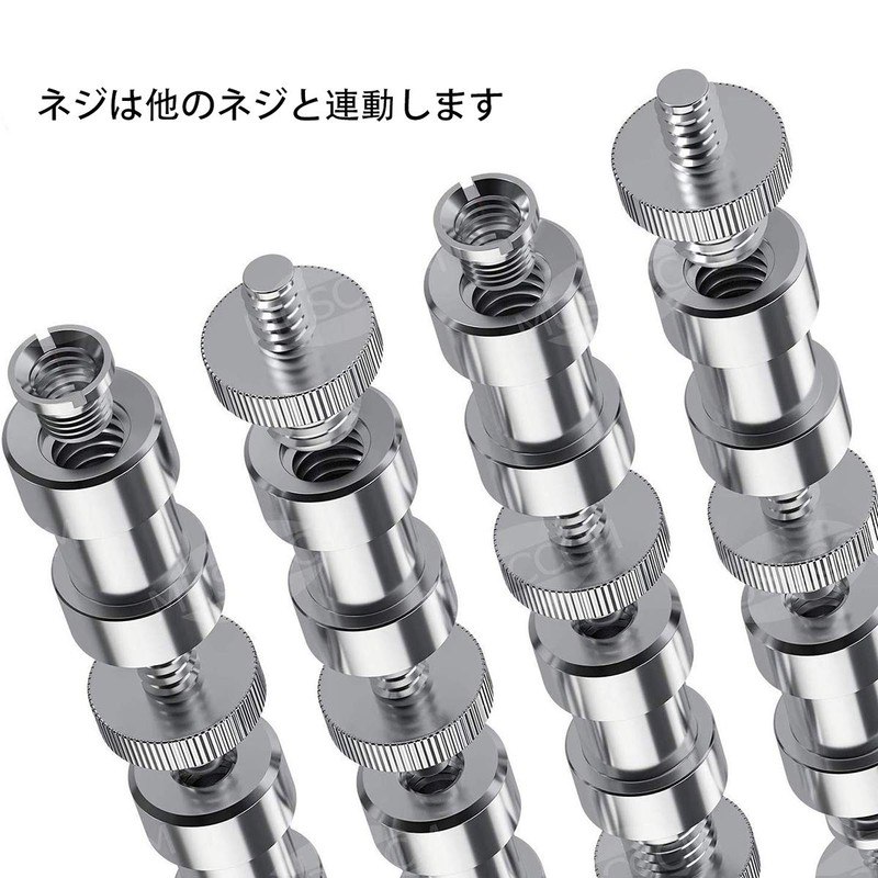 CM Hardware 5pcs 1/4" to 3/8" Conversion Screw Adapter for