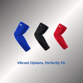 LP SUPPORT 251Z Arm Sleeves for Women, Men, and Youth Athletes - Ideal for Tendonitis, Arthritis, Fitness Basketball and Football (Black, XXXL, 1pcs)