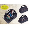 Tool Bag with Carry Handle, Wide Opening with Zip, Large
