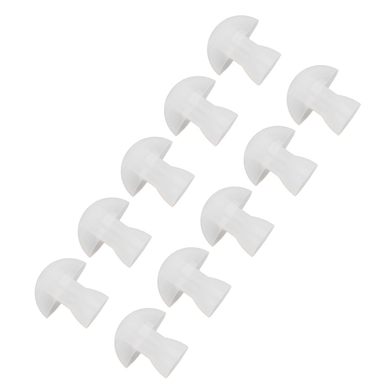 30pcs Hearing Amplifiers Eartips Soft Silicone White Accessories Replacement Earbud